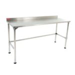 Mesa inox 304 com respaldo