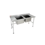 Mesa Inox com cuba dupla
