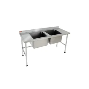 Mesa Inox com cuba dupla